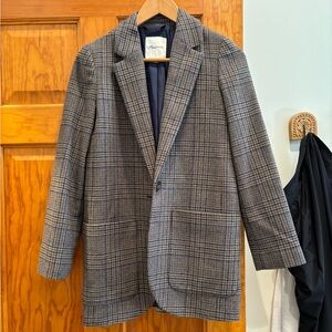 Madewell herringbone suit jacket